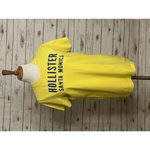 Hollister Santa Monica yellow unisex cotton short-sleeve t-shirt Size Medium